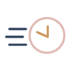 Illustrated icon of a stopwatch