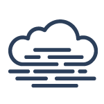Illustrated Rain Cloud Icon to indicate brain fog