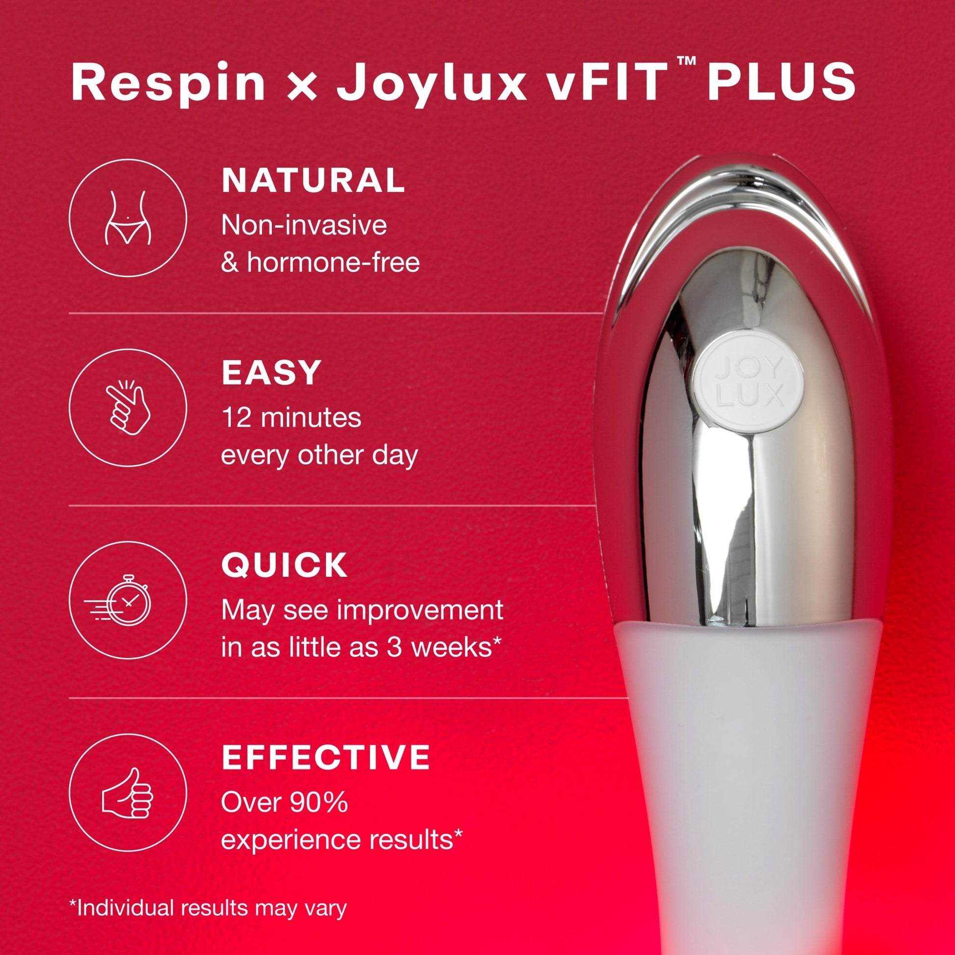 Respin x Joylux vFit® PLUS Red Light Intimate Wellness Device - Joylux