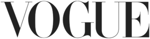 Vogue Logo in Black Text